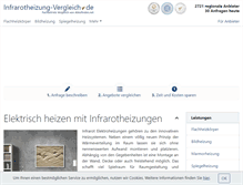 Tablet Screenshot of infrarotheizung-vergleich.de